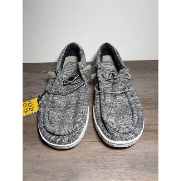 Hey Dude Wally Stretch Mix Granite Gray Black‎ Men’s Slip on Size 13 EU 46- NWT main image 4
